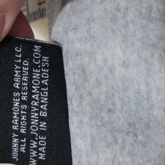 Johny Ramone Army sweatshirt Size 10 in grey with black print - Picture 7 of 8